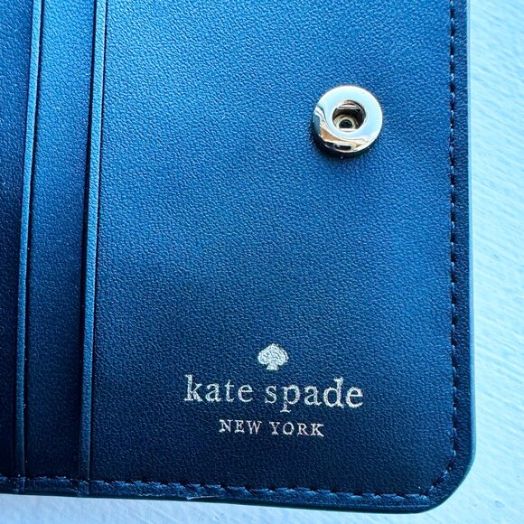 Kate Spade GIGI Black Compact Bifold Wallet — NWOT - Picture 5 of 8